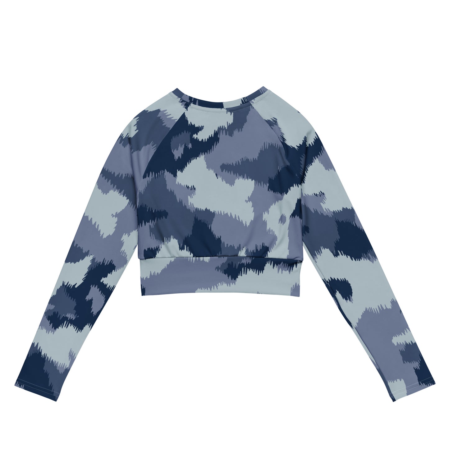 Recycled long-sleeve crop top